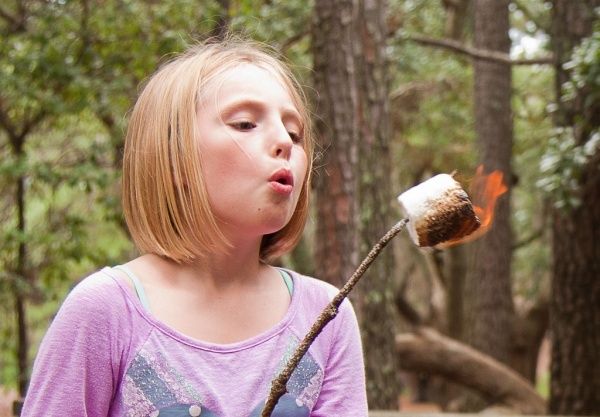 Marshmallows rösten