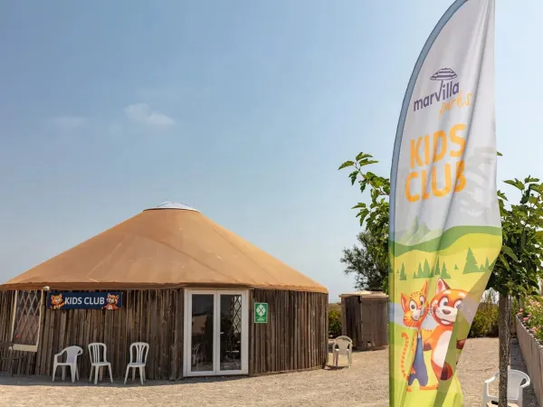 Der Kinderclub auf dem Campingplatz Roan Les Dunes.